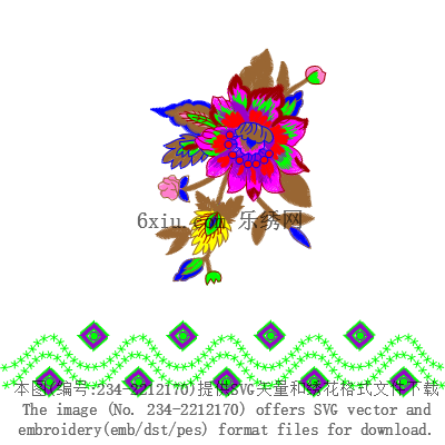 svg矢量绣花图下载