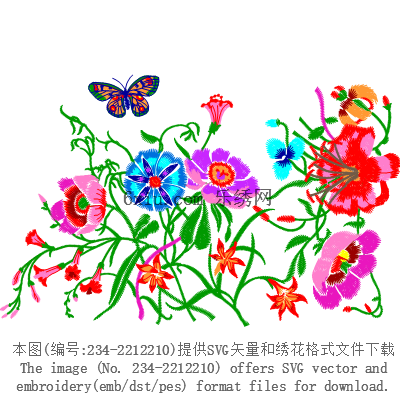 svg矢量绣花图下载