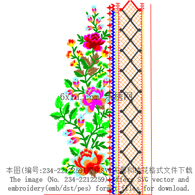 svg矢量绣花图下载