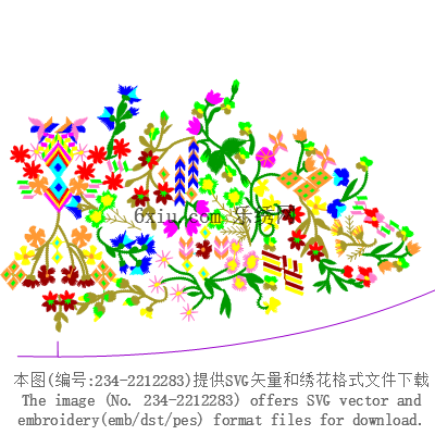 svg矢量绣花图下载