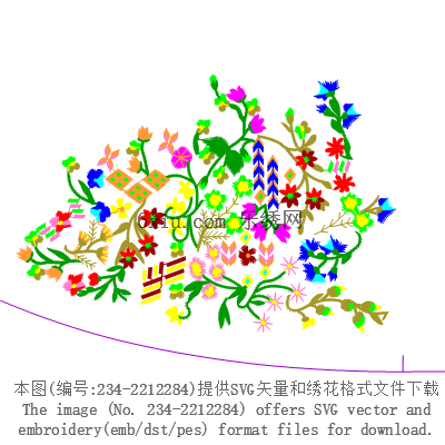 svg矢量绣花图下载