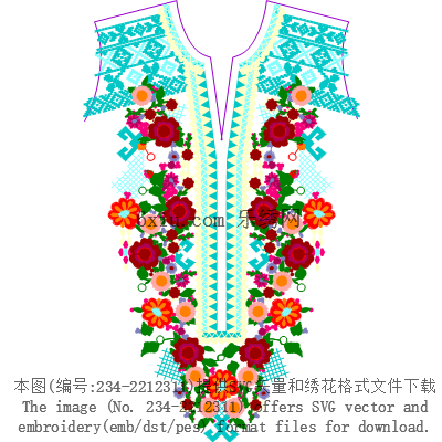 svg矢量绣花图下载