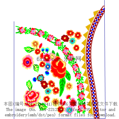 svg矢量绣花图下载