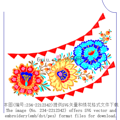 svg矢量绣花图下载