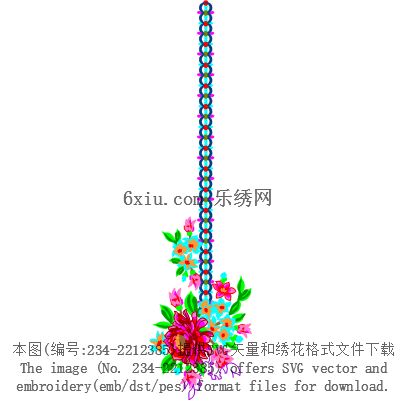 svg矢量绣花图下载
