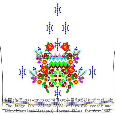svg矢量绣花图下载