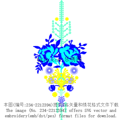 svg矢量绣花图下载