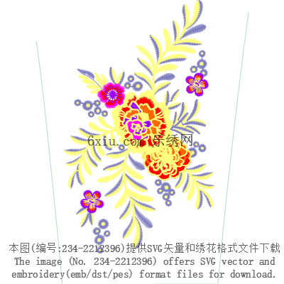 svg矢量绣花图下载