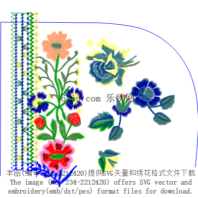 svg矢量绣花图下载