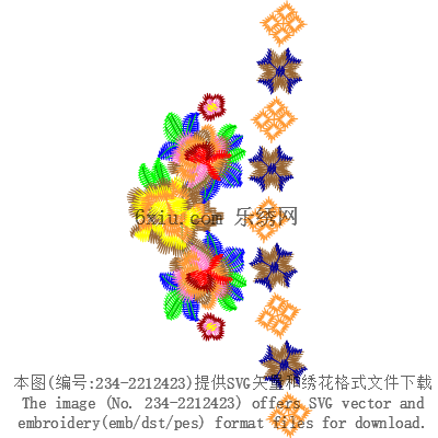 svg矢量绣花图下载