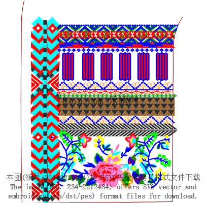 svg矢量绣花图下载