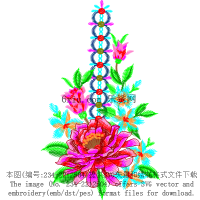 svg矢量绣花图下载