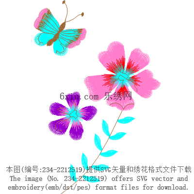 svg矢量绣花图下载