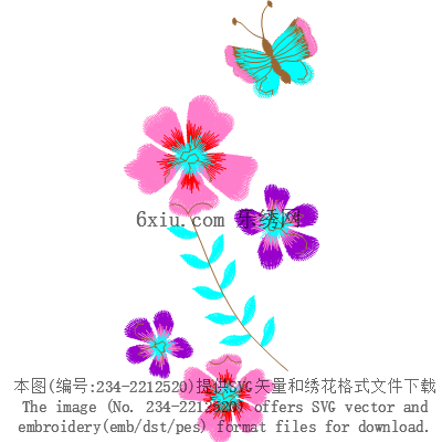 svg矢量绣花图下载