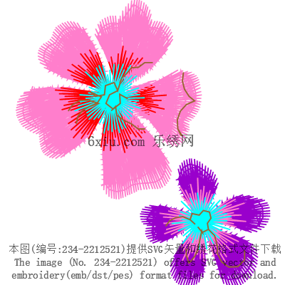 svg矢量绣花图下载