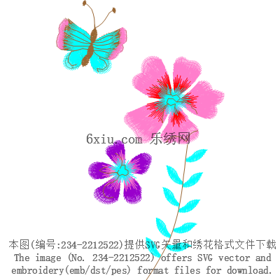 svg矢量绣花图下载