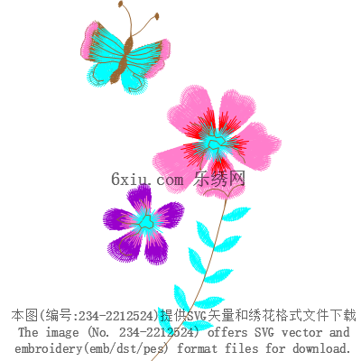 svg矢量绣花图下载