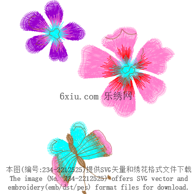 svg矢量绣花图下载