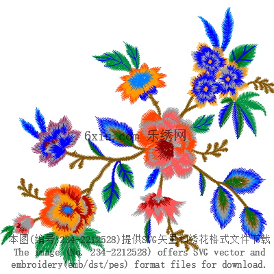 svg矢量绣花图下载
