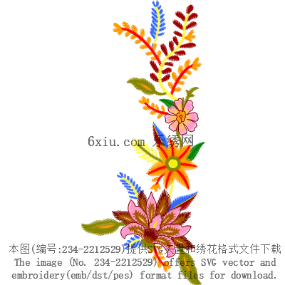 svg矢量绣花图下载