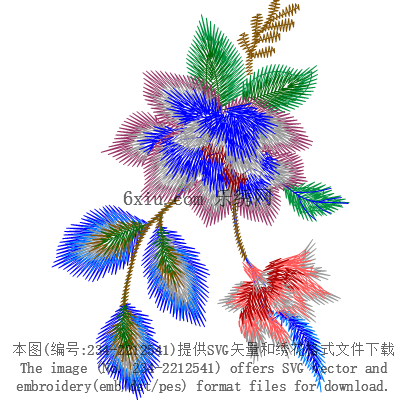 svg矢量绣花图下载