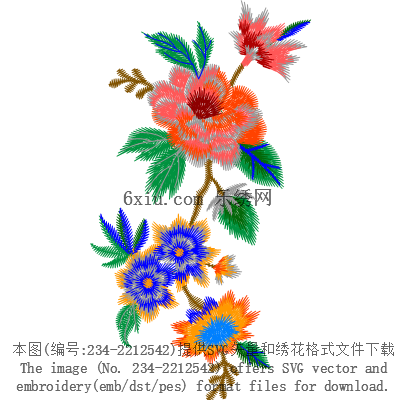 svg矢量绣花图下载