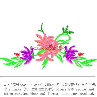 svg矢量绣花图下载