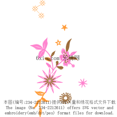 svg矢量绣花图下载