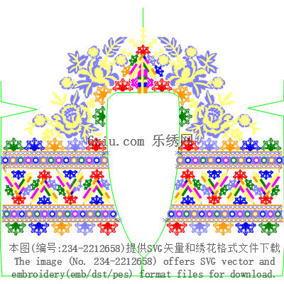 svg矢量绣花图下载