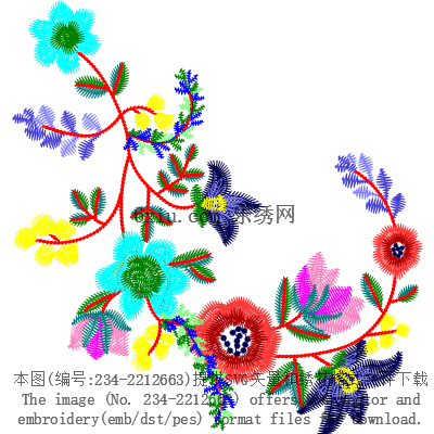svg矢量绣花图下载