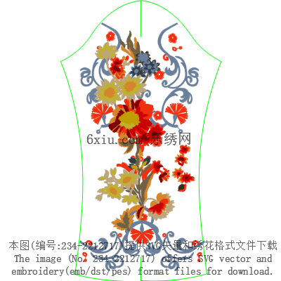 svg矢量绣花图下载