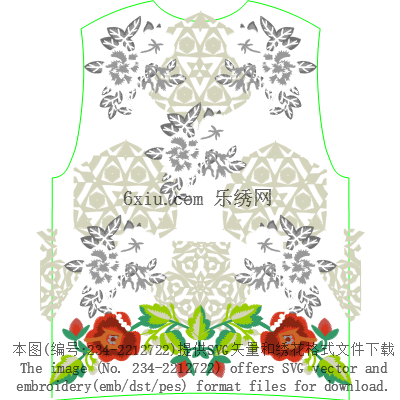 svg矢量绣花图下载
