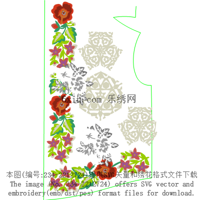 svg矢量绣花图下载