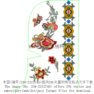 svg矢量绣花图下载