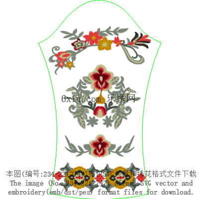 svg矢量绣花图下载