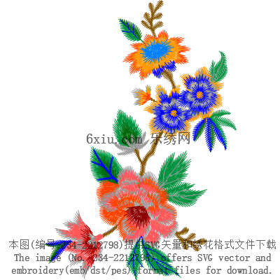 svg矢量绣花图下载