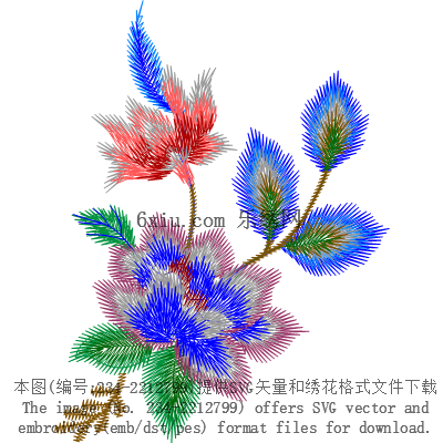 svg矢量绣花图下载