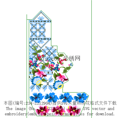 svg矢量绣花图下载