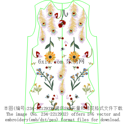 svg矢量绣花图下载