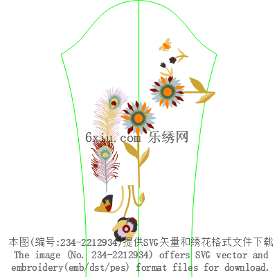 svg矢量绣花图下载