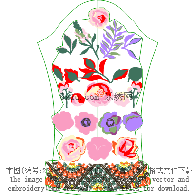 svg矢量绣花图下载