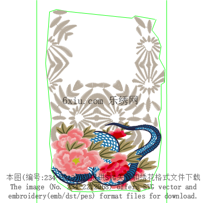 svg矢量绣花图下载