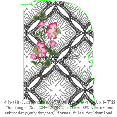 svg矢量绣花图下载
