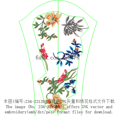 svg矢量绣花图下载