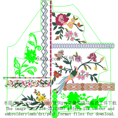 svg矢量绣花图下载