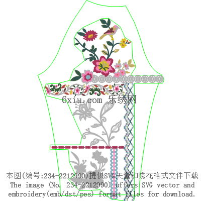 svg矢量绣花图下载