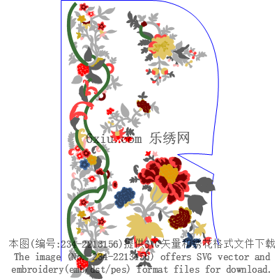 svg矢量绣花图下载