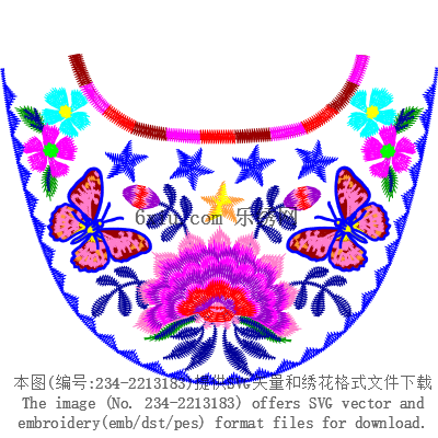 svg矢量绣花图下载