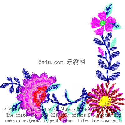 svg矢量绣花图下载