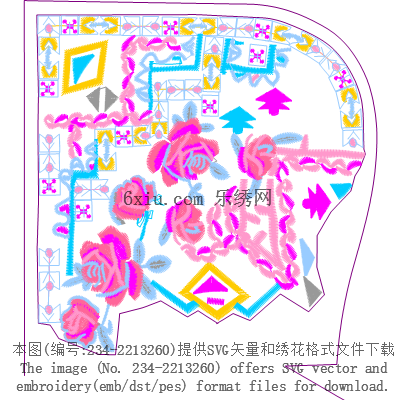 svg矢量绣花图下载